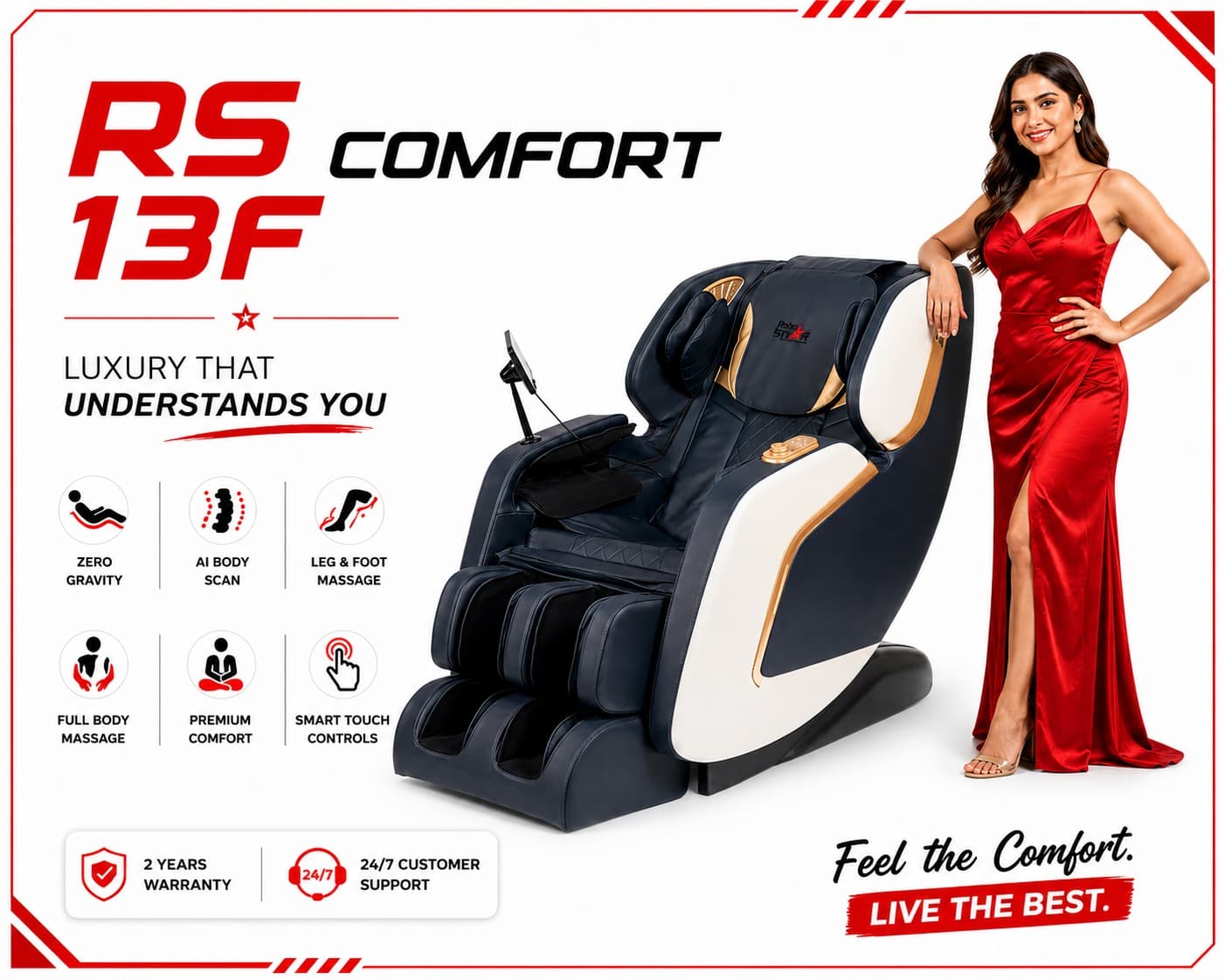 RS 13F Comfort massage chair